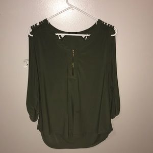 dark green dress shirt